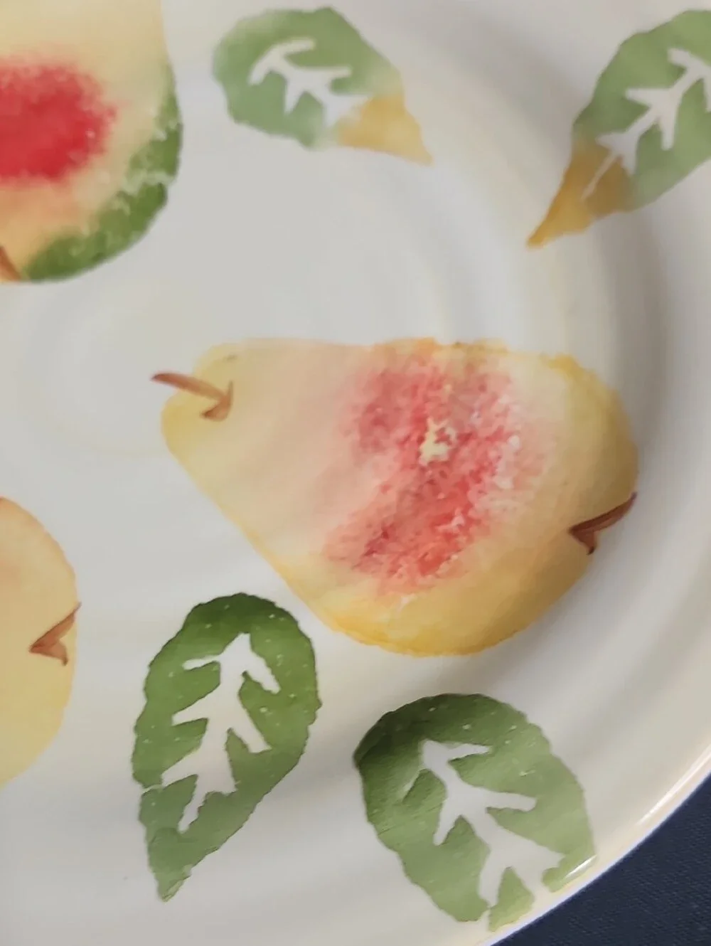 VTG Culinary Arts Studio Collection Hand Painted Pear Salad Plate 8.5